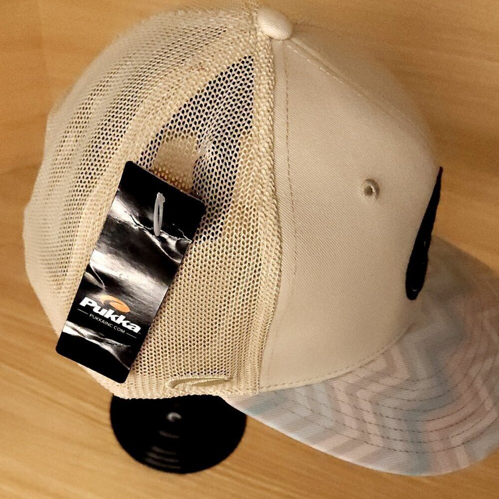 Pukka New Mens Tan Pastel Detroit Golf Club Snap Back Hat - Picture 4 of 6